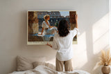 Paul Sinus Wandbild The Woman in Ancient Rome klassisches Motiv einer Frau in antiker Kulisse mit warmem Licht