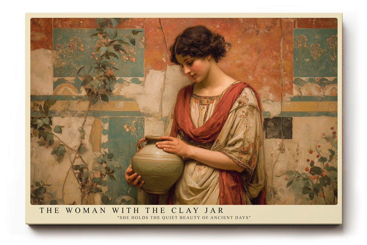 Paul Sinus Wandbild The Woman with the Clay Jar Timeless Grace of Ancient Beauty