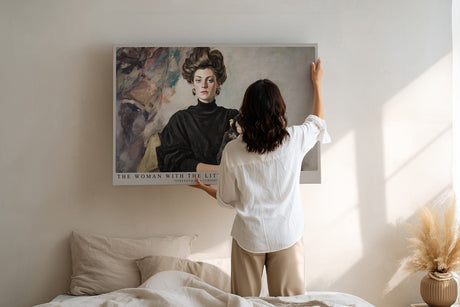 Paul Sinus Wandbild The Woman with the Little Ape klassisches Porträt mit Frau und jungem Schimpansen