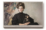 Paul Sinus Wandbild The Woman with the Little Ape klassisches Porträt mit Frau und jungem Schimpansen