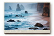 Paul Sinus Wandbild 120x80cm Tides Along the Cliffs Ruhige Meereskueste mit Felsen und Wellen Landschaft Kunst fuer Wohnzimmer Schlafzimmer und Büro