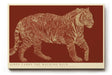 Paul Sinus Wandbild 120x80cm Tiger Linienkunst modernes Tiermotiv in grafischer Illustration
