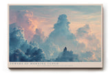Paul Sinus Wandbild 120x80cm Towers of Morning Cloud Dramatische Wolkenformation Himmel Landschaft Kunst fuer Wohnzimmer Schlafzimmer und Büro