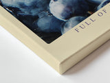 Paul Sinus Wandbild 120x80cm Trauben Stillleben Fruchtfotografie violett blau frische Kuche Wanddekoration fuer Wohnzimmer Esszimmer Kueche Büro