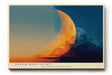 Paul Sinus Wandbild 120x80cm Traum Mond Himmel Wolken moderne kosmische Kunst Landschaft Kunstdruck stilvolle Wanddekoration fuer Wohnzimmer Schlafzimmer Büro