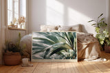 Paul Sinus Wandbild 120x80cm tropische Blaetter botanische Fotokunst gruen natur modern ruhige Pflanzen Wanddekoration fuer Wohnzimmer Büro Spa Bereich