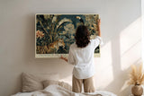 Paul Sinus Wandbild 120x80cm Tropischer Dschungel Tiere Kunst LeinWandbild 120x80cm Exotische Natur Wanddekoration