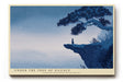 Paul Sinus Wandbild Under the Tree of Silence poetisches Naturmotiv mit einsamer Figur unter einem alten Baum im Schnee