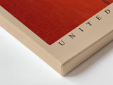 Paul Sinus Wandbild United States of America – provokantes Popart-Motiv mit Frau, Gewehr und Flagge als Symbol für Stärke und Ambivalenz