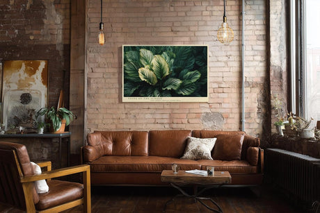 Paul Sinus Wandbild 120x80cm Veins of the Jungle tropische Blätter Makro Natur Fotokunst grüne Pflanzen Poster für Wohnzimmer Schlafzimmer Büro