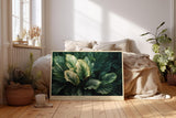 Paul Sinus Wandbild 120x80cm Veins of the Jungle tropische Blätter Makro Natur Fotokunst grüne Pflanzen Poster für Wohnzimmer Schlafzimmer Büro
