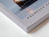 Paul Sinus Wandbild Velocity Concept X-9 futuristisches Supersportwagen Motiv in minimalistischer Ästhetik und klarer Linienführung