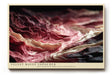 Paul Sinus Wandbild 120x80cm Velvet Waves Unfolded Abstrakte Struktur Kunst in Rot und Creme Modernes Kunstbild fuer Wohnzimmer und Büro