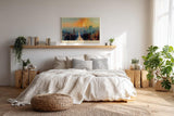 Paul Sinus Wandbild 120x80cm Vertical Lightfall over Avenue Moderne Stadtlandschaft mit Sonnenlicht Urbanes Kunstbild fuer Wohnzimmer und Büro