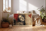 Paul Sinus Wandbild 120x80cm Verträumtes Frauenporträt in Vintage Collage Kunst – Künstlerische Illustration mit nostalgischer Stimmung für stilvolle Räume