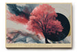 Paul Sinus Wandbild 120x80cm Vibrant Balance of Elements moderner Baum mit roten Blättern abstrakte Natur Kunst Poster für Wohnzimmer Schlafzimmer