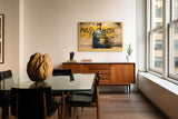 Paul Sinus Wandbild 120x80cm Vintage Cocktail Flasche Pop Art Graffiti Stil moderne Bar Kunst Wanddekoration Wohnzimmer Bar