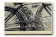 Paul Sinus Wandbild 120x80cm Vintage Fahrrad Illustration schwarz weiss technische Zeichnung Kunstdruck grosses Retro Kunstbild stilvolle Wanddekoration fuer Wohnzimmer Büro Werkstatt