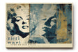 Paul Sinus Wandbild 120x80cm Vintage Filmstar Collage Kunst Poster ikonisches Frauenporträt Retro Hollywood Stil Kunstdruck Bild für Wohnzimmer Schlafzimmer Büro Dekoration