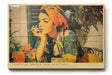 Paul Sinus Wandbild 120x80cm Vintage Frau Zigarre tropische Szene Retro Kunst Wanddekoration Wohnzimmer Bar