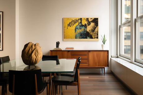 Paul Sinus Wandbild 120x80cm Vintage Spirituosen Flasche Pop Art Collage moderne Bar Kunst Wanddekoration Wohnzimmer Bar