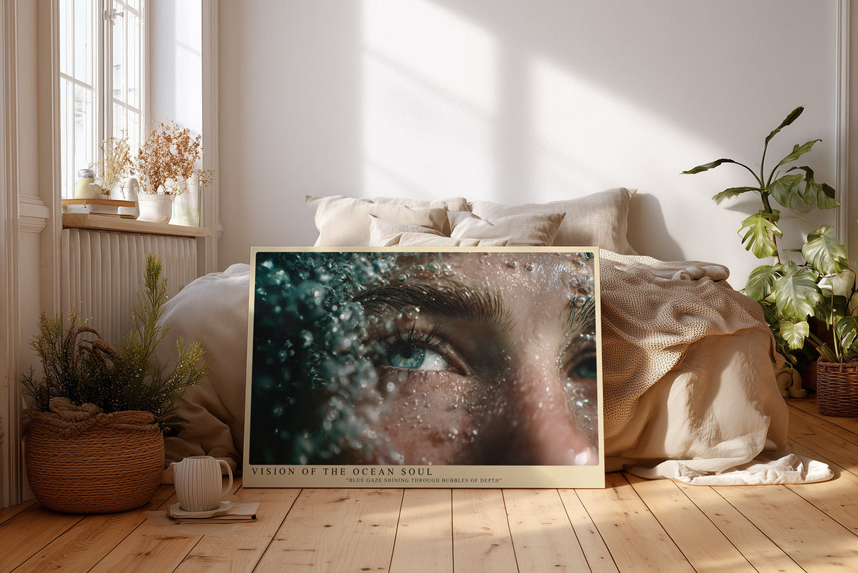 Paul Sinus Wandbild Vision of the Ocean Soul – Der blaue Blick zwischen Wasser und Tiefe