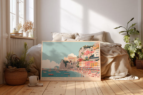 Paul Sinus Wandbild Visit Amalfi Coast, Italy – Farbenfrohes Reisemotiv der italienischen Mittelmeerküste