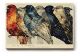 Paul Sinus Wandbild 120x80cm Voegel Reihe modern bunt Tierkunst Illustration Kunstdruck grosses Kunstbild stilvolle Wanddekoration fuer Wohnzimmer Büro Flur