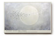 Paul Sinus Wandbild 120x80cm Voegel vor Mond minimalistische Himmelslandschaft ruhige Natur Kunst stilvolle Wanddekoration fuer Wohnzimmer Büro