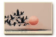 Paul Sinus Wandbild 120x80cm Vogelschwarm vor roter Sonne moderne Landschaft Illustration minimalistische Naturkunst schwarz beige stilvolle