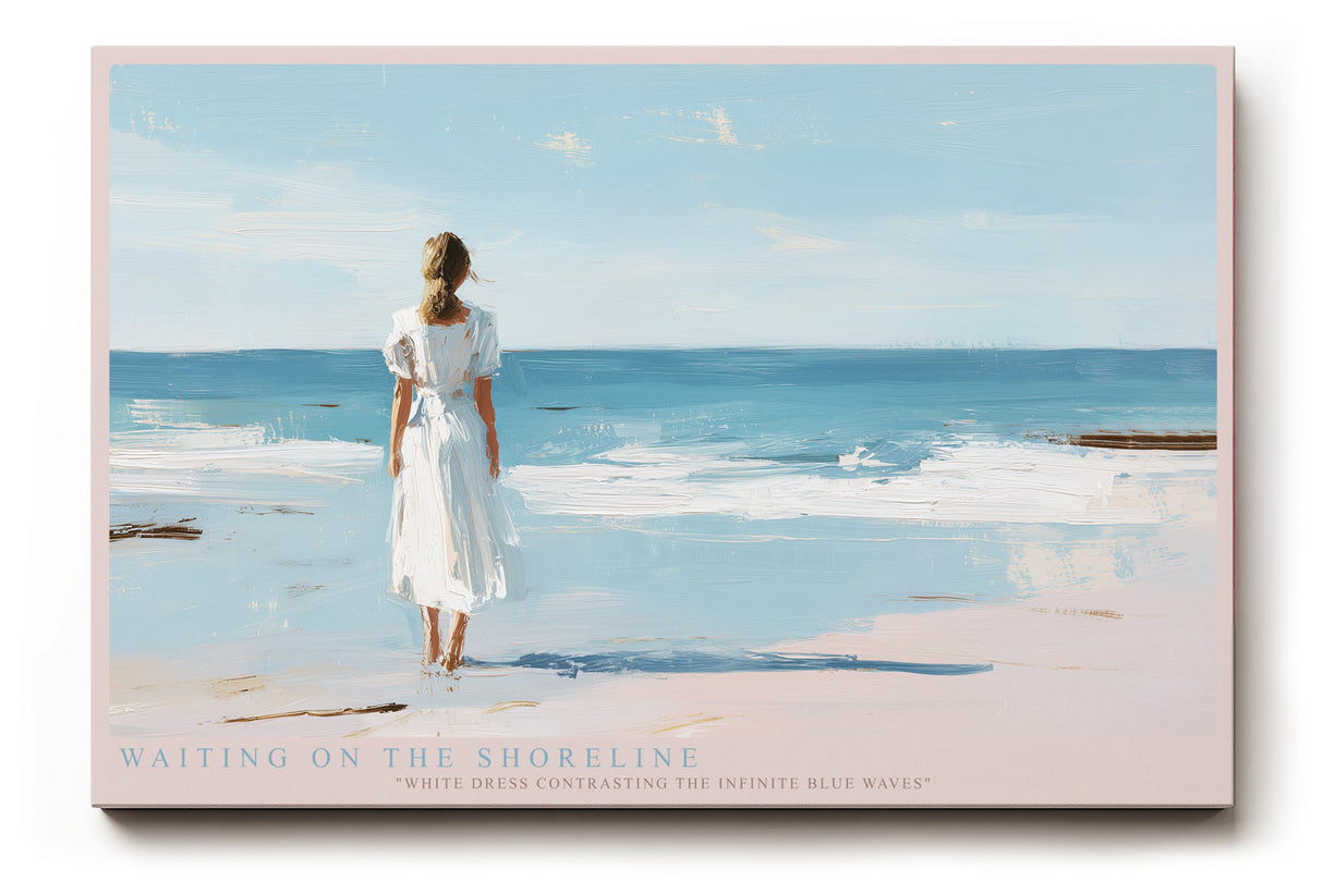 Paul Sinus Wandbild Waiting on the Shoreline – Weiße Stille am endlosen Meer
