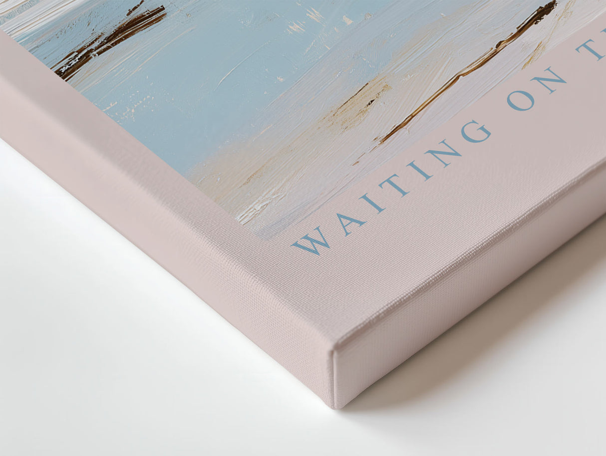 Paul Sinus Wandbild Waiting on the Shoreline – Weiße Stille am endlosen Meer