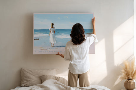 Paul Sinus Wandbild Waiting on the Shoreline – Weiße Stille am endlosen Meer