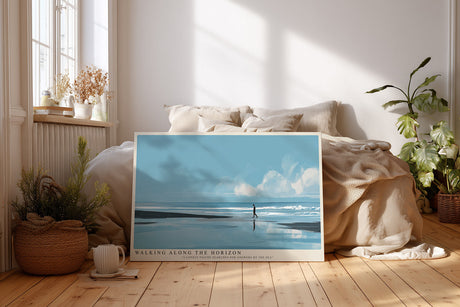 Paul Sinus Wandbild Walking Along the Horizon – Spaziergang am Meereshorizont