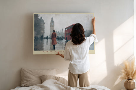 Paul Sinus Wandbild Walking Through London Memories Silhouette Meets the Shadows of Big Ben