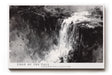 Paul Sinus Wandbild 120x80cm Wasserfall abstrakte Landschaft schwarz weiss moderne Naturkunst Leinwand Wanddekoration kraftvolles Naturmotiv fuer Wohnzimmer Büro