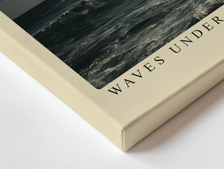 Paul Sinus Wandbild 120x80cm Waves Under Palm Shadow tropischer Strand mit Palmen und Wellen Natur Landschaft Poster für Wohnzimmer Schlafzimmer Büro