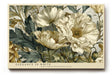 Paul Sinus Wandbild 120x80cm weisse Blumen elegante Naturmalerei florale Kunst beige gruene Toene stilvolle Wanddekoration fuer Wohnzimmer Büro