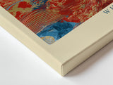 Paul Sinus Wandbild 120x80cm Weiße Margeriten mit abstraktem Hintergrund – Moderne Blumenkunst mit starken Farben für lebendige Wohnräume