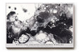 Paul Sinus Wandbild When Ink Creates Unknown Worlds abstraktes Schwarz-Weiß-Motiv mit fließenden Strukturen und Tiefenwirkung