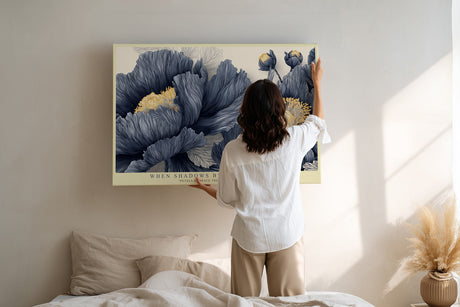 Paul Sinus Wandbild When Shadows Bloom with Light Floral Harmony