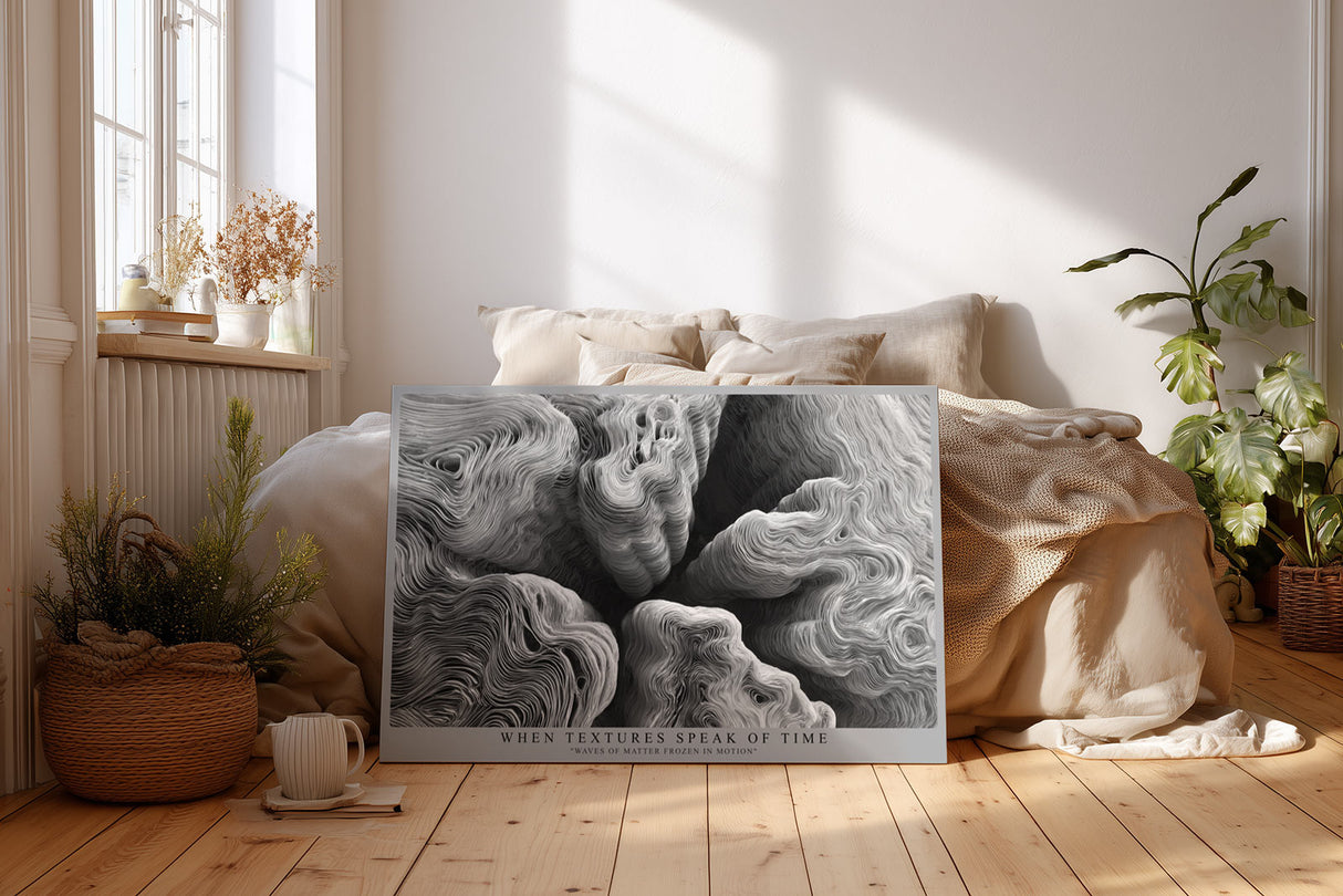 Paul Sinus Wandbild When Textures Speak of Time Frozen Waves of Matter