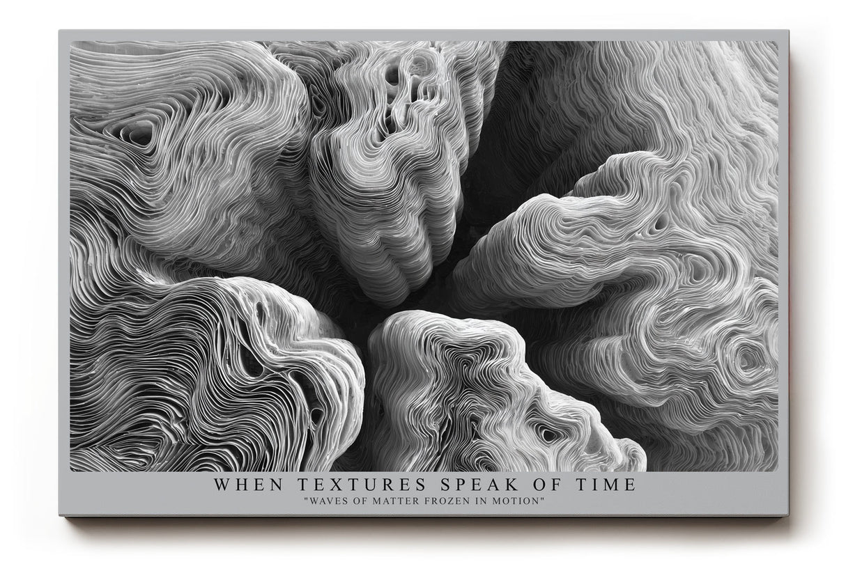 Paul Sinus Wandbild When Textures Speak of Time Frozen Waves of Matter