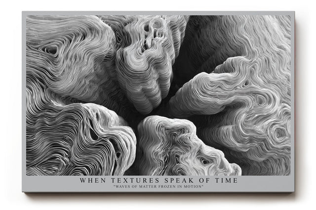 Paul Sinus Wandbild When Textures Speak of Time Frozen Waves of Matter