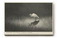 Paul Sinus Wandbild Where Silence Takes Form Minimalist Heron Scene in Mist and Reflection