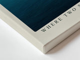 Paul Sinus Wandbild 120x80cm Where Two Seas Divide Luftaufnahme Meer Natur Landschaft modernes Poster für Wohnzimmer Büro