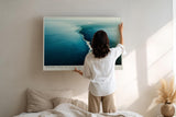Paul Sinus Wandbild 120x80cm Where Two Seas Divide Luftaufnahme Meer Natur Landschaft modernes Poster für Wohnzimmer Büro