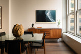 Paul Sinus Wandbild 120x80cm Where Waves Meet Shadow dramatische Küstenlinie Luftaufnahme Meer Kunst Poster für Wohnzimmer Büro