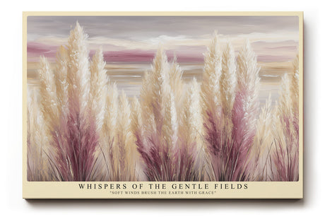 Paul Sinus Wandbild Whispers of the Gentle Fields Pampas Grass in Soft Pastel Serenity