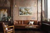 Paul Sinus Wandbild 120x80cm White Blooms in Still Air Elegante Weisse Blueten Fotokunst fuer Wohnzimmer Schlafzimmer und Büro